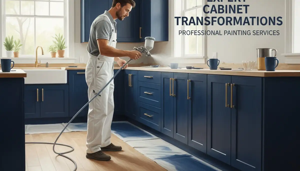 Cabinet painting in Easton, PA for a fresh kitchen update with a durable, smooth finish