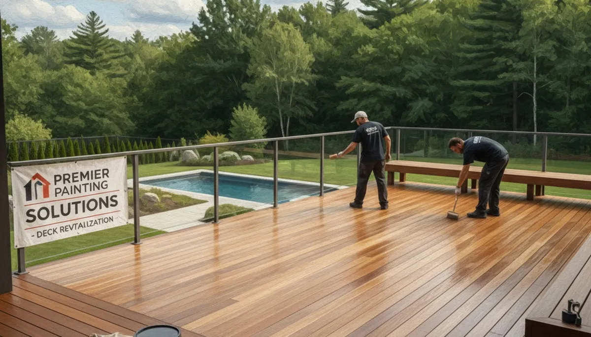 Deck painting service in Easton, PA for protecting and refreshing outdoor wood surfaces