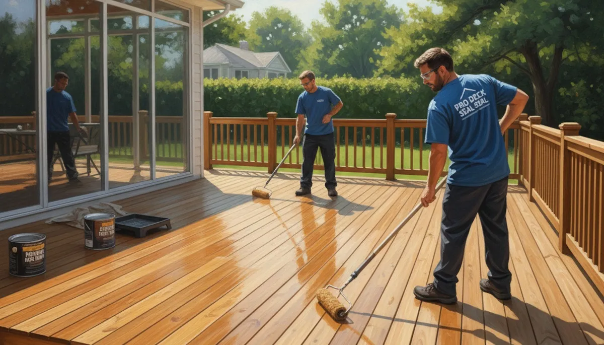 Professional deck sealing service in Easton, PA to protect wood from weather and extend deck life