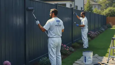 Fence painting in Easton, PA by Easton Paint Pros for durable weather protection and curb appeal
