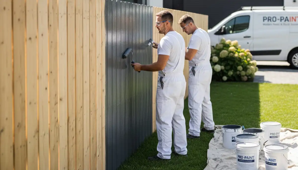 Fence painting service in Easton, PA for weather-resistant fence protection and curb appeal