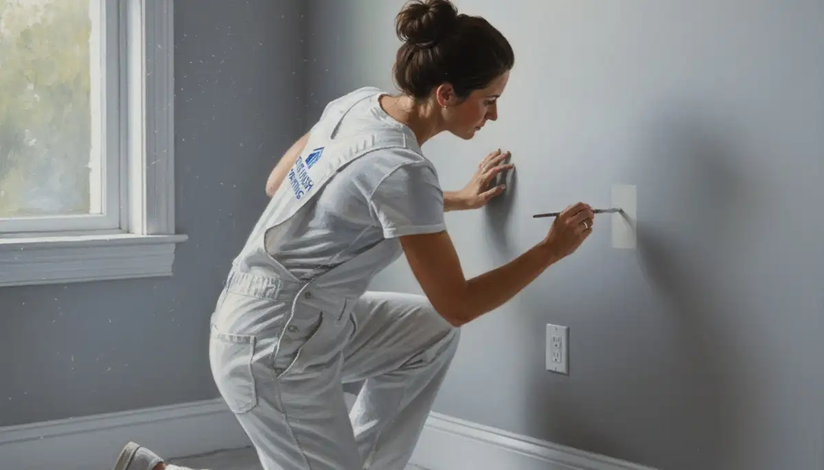 Paint touch-up service in Easton, PA for interior and exterior spot repairs on worn surfaces
